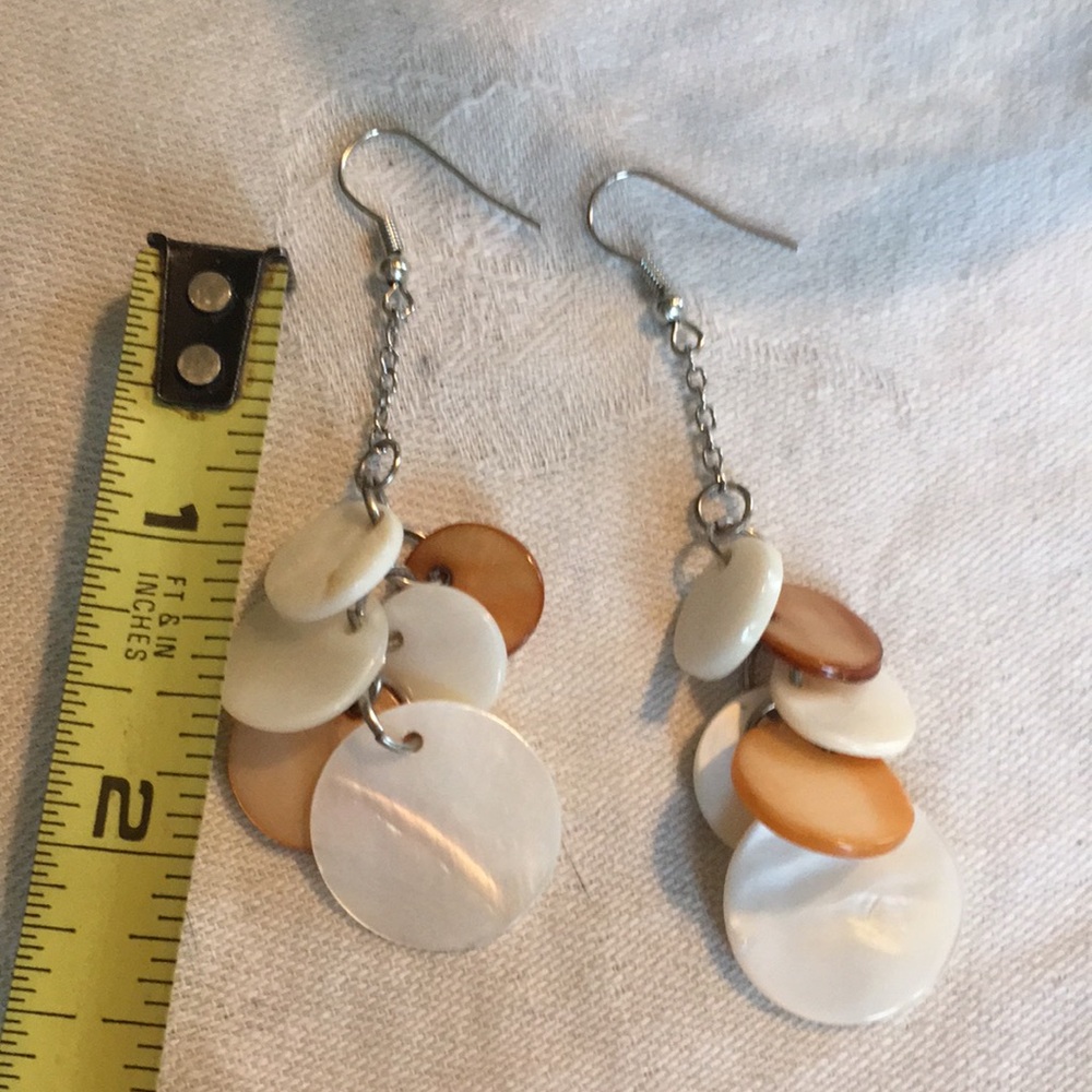 Shell Inspired Statement Earrings - image 3